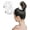 White, variant on Ultra Soft Microfiber Hair Drying Scrunchies for Frizz Free, Towel Scrunchie, 2 Pack, Leopard