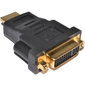 Single Line Adapter - HDMI TO DVI ADAPTER M/F SINGLE LINK HDMI MALE TO DVI FEMALE