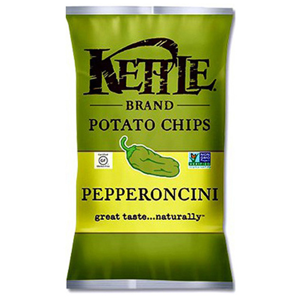 Kettle Brand Pepperoncini Potato Chips 2 oz Bags Pack of 24