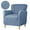 Gray Blue, variant on Armchair Slipcovers Waterproof Sofa Chair Slipcovers 1-Piece Stretch Soft Chair Covers for Living Room Anti-slip Modern Solid Furniture Protector