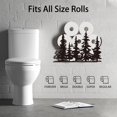 thumbnail image 5 of Forest Toilet Paper Holders Tree Toilet Paper Holder Shelf Wall Mount Toilet Paper Storage for Extra 8 Rolls Metal Black Toilet Paper Organizer Toilet Paper Roll Holder for Bathroom Decor, 5 of 8