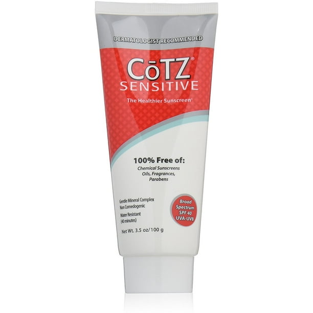 Cotz Cotz Sensitive Face Sunscreen, SPF 40, 3.5 oz