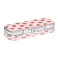 thumbnail image 2 of Plastic Pencil Box Large Capacity Pencil Boxes Clear Boxes with Snap-Tight Lid Stylish Office Supplies Storage Organizer Box Strawberry and Pink Polka, 2 of 7