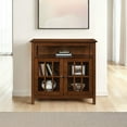 thumbnail image 2 of Convenience Concepts Big Sur Highboy TV Stand with Storage Cabinets for TVs up to 40 Inches, Dark Walnut, 2 of 6