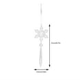 thumbnail image 3 of Christmas Ornaments for Christmas Tree Decorations,Acrylic Snowflake and Icicle Ornaments for Winter Wonderland Holiday Home Decor,Xmas Tree Party Supplies for Indoor New Year Decorations, 3 of 4