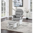 thumbnail image 2 of Suite Bebe Madison Nursery Glider with Ottoman, White  Finish with  Oyster Fabric, 2 of 6