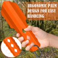 thumbnail image 4 of Pala de mochila PLACHIDAY 3 en 1 de aluminio, color naranja, 4 of 8