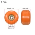 thumbnail image 2 of Uxcell Skateboard Wheels with Bearings Street Wheels for Skateboards Cruiser Wheel Orange, 2 of 5