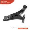 thumbnail image 3 of Geelife Front Right Control Arm & Ball Joint Assembly for Toyota Camry Highlander Lexus, 3 of 7
