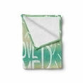 thumbnail image 2 of Vintage Soft Flannel Fleece Throw Blanket, Words over Blured Seaside Beach Background Sunny Skies Print, Cozy Plush for Indoor and Outdoor Use, 50" x 70", Turquoise Beige, by Ambesonne, 2 of 6