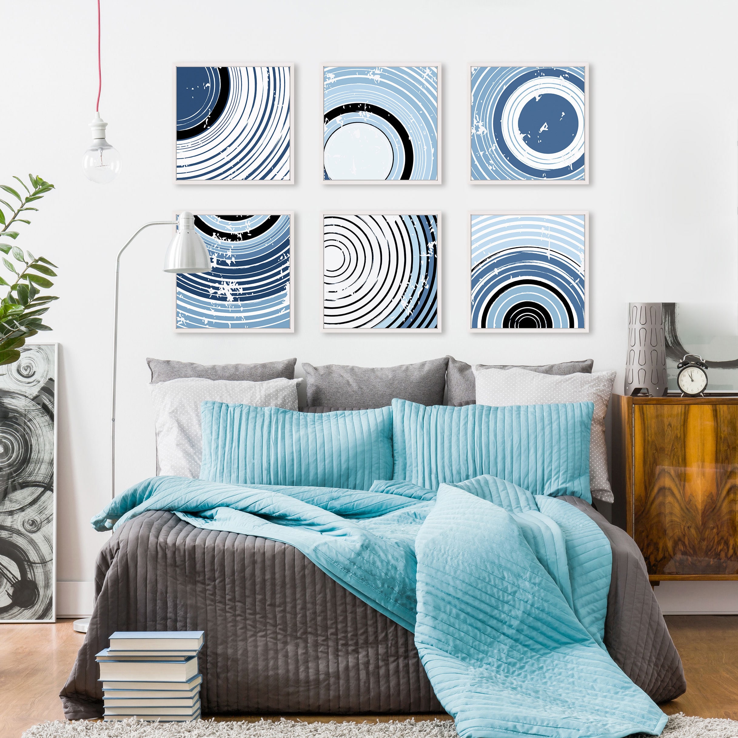 Swirling Circles Hexaptych