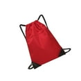 thumbnail image 1 of Travel Nylon Drawstring Bag Sack Beach Gym Backpack equipment lightweight bag Shoes Bags Red, 1 of 9