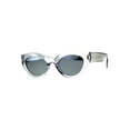 thumbnail image 2 of Womens Mod Design Thick Plastic Cat Eye Chic Sunglasses Clear Mirror, 2 of 4