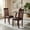 Brown, variant on Demi Bonn Set of 2 Dining Chair Upholstered Kitchen Chairs with Padded Seat and Rubber Wood Frame for Dining Room Living Room, Gray