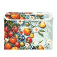 thumbnail image 7 of Yayeee Collapsible Cube Storage Bin with Lid Fabric Closet Decorative Basket with Handles, Red Tomatoes, 7 of 7