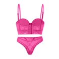 thumbnail image 2 of Coordinado Interior Secret Treasures para Mujer, de Encaje Diseño Animal Print Fucsia Talla 38C, 2 of 4