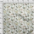 thumbnail image 3 of oneOone Cotton Silk White Fabric Watercolor Floral Fabric For Sewing Printed Craft Fabric By The Yard 42 Inch Wide-aA, 3 of 5