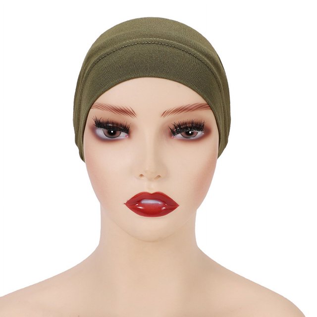 Gorra cilíndrica monocromática modal, gorra de base, gorra de cuello de mujer de algodón mercerizado de alta elasticidad