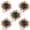 Brown, variant on Bombrooster Pre-Rigged Floating Sea Urchin Lures with Hooks – Soft Tentacle Baits for Bass, Available in 5/9/10/15 Packs (1/1.5/2 Inch)