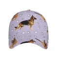 thumbnail image 2 of Naloa Original Classic Low Profile Hat Men Women Baseball Cap Dad Hat Adjustable Unconstructed German Shepherd Dog Print Cap, 2 of 9