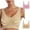 Pink+Beige, variant on XFLWAM 2PC Bras for Women Comfort Seamless Yoga Breathable Bralettes No Underwire Full Coverage Workout Push up Everyday Bras