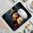 thumbnail image 2 of Snowman Square Non-Slip Rubber Bottom Printed Desk Mat Mouse Mat Gaming Mousepad Desk Pad - 8.3x9.8 Inch, Suitable for Office and Gaming, 2 of 6