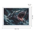 thumbnail image 2 of Diamond Art Kits for Adults, Wave Chain SharkDiamond Painting Kits for Beginners, Frameless Round 5D Full Drill Diamonds Art Pictures Gem Art Crafts Home Decor Gifts, 2 of 8