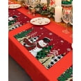 thumbnail image 4 of Christmas Snowman Placemats Set of 6 Christmas Tree Placemat,Non Slip Washable Farmhouse Red Table Mats Set Winter Snowflake Table Placemats for Kitchen Dining Table,Holiday Party Xmas Decoration, 4 of 6