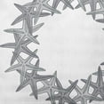 thumbnail image 2 of Simply Daisy Grey Colored Starfish Wreath Soft Spun Polyester Decorative Throw Pillow, 14" x 20", 2 of 3