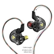 In Ear Monitor,Earphones in Ear Monitor Super Bass Wired Earbuds,Crystal Clear Sound IEM Headphones,High Resolution Noise Canceling Ear Monitors for Singers(Black 47in)from ANMUYUM
