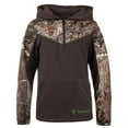 thumbnail image 2 of Youths Charcoal Gray and Hidd'n Camo Quarter Zip Hoodie XLarge, 2 of 3
