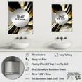 thumbnail image 4 of Designart "Golden Marble Waves in Geode II" Abstract Mirror Wall Decor - Modern Gold Abstract Hallway Wall Mirror Art - 32" x 24" Inch, 4 of 5