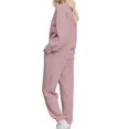 thumbnail image 4 of Sweatsuit Women Casual Comfort Sweat Set Womens Sweatshirts Straight Leg Pants Tracksuit, 4 of 6