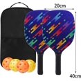 thumbnail image 5 of Wood Set Pickleball Set with Balls Comfort Grip Birthday Gift, Pickleball Rackets for Indoor Outdoor, Men Women Kids, 5 of 5