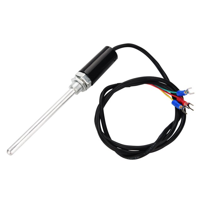 Sensor de temperatura tipo PT100 con alambre de acero inoxidable rango de medición de -50 ~ 450 grados Celsius Sensor de temperatura termistor varilla recta opcional ANGGREK Otros