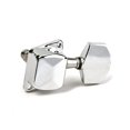 thumbnail image 2 of EeaseCA 6 PCS Semiclosed String Tuning Pegs Keys Guitar Tuner Machine Heads Acoustic Electic Guitar Bass String Tuning Pegs 3L3R (Silver), 2 of 7