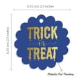 thumbnail image 6 of Inkdotpot Pack Of 50 Trick Or Treat Halloween Favor Paper Tags Craft Real Gold Foil Hang Tags, 6 of 6
