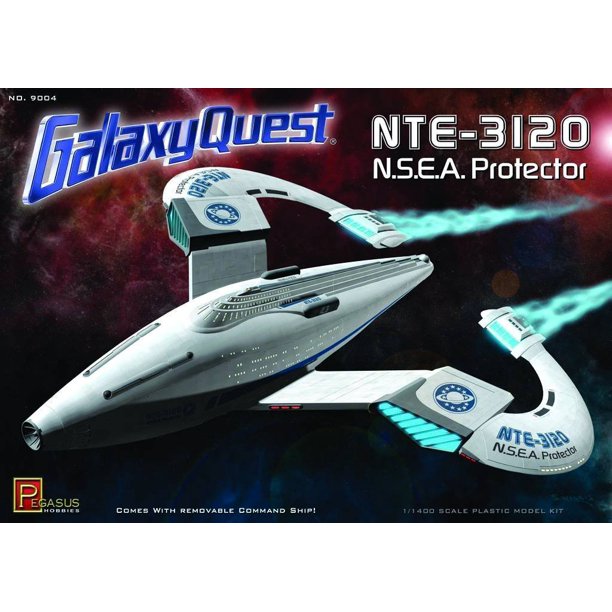 1 1400 Galaxy Quest N S E A Protector Spaceship Assembly Required Skill Level 2 Ages 10 And Up By Pegasus Hobby Ship From Us Walmart Com Walmart Com