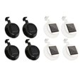 thumbnail image 4 of plantall Fence Light Black White ABS IP65 Waterproof Solar Charging 4pcs LED Outdoor, 4 of 9