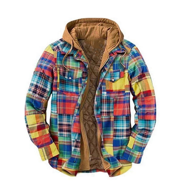 Innerwin Coat Color Block Men Jacket Outdoor Long Sleeve Full Zip Outwear Style-D S