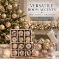 thumbnail image 2 of 12Pcs Christmas Ball Ornaments 2.36in Shatterproof Painted Xmas Tree Balls Pre Strung Hanging Decor for Home Mantel Holiday Party Decoration, 2 of 5