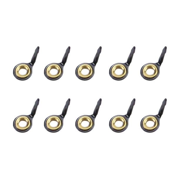 10 Unids de Acero Inoxidable Cañas r Líder de Encaje s Conjunto para Barras de ángel de Barco, de Macarena Guías de caña de pescar