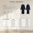 thumbnail image 7 of iixpin Men's Monk Robes Ritual Meditation Gown Loose Fit Sides Split Robe Theme Party Costume Navy Blue M, 7 of 7