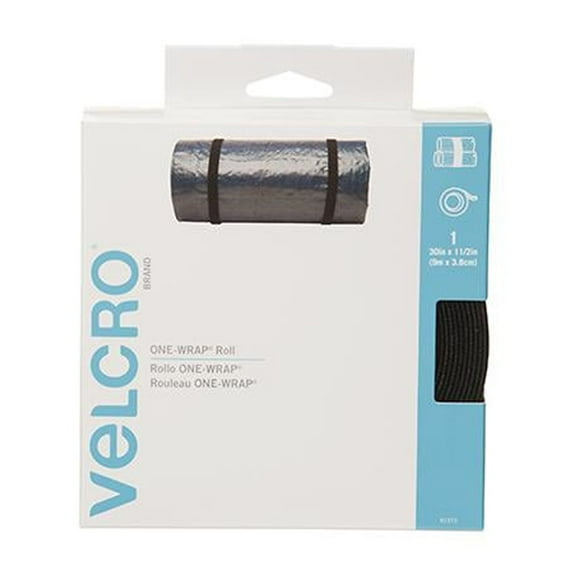 VELCRO Brand ONE-WRAP® Heavy Duty Roll | 30 Ft x 1-1/2 In | Reusable Self-Gripping Hook and Loop Tape | Cut Straps to Bundle Tie Materials and Tools in Garage Shed or Worksite