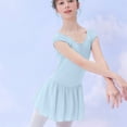 thumbnail image 5 of Bovxnpu Gymnastics Leotards for Girls, Girls Sleeveless Dance Leotards with Skirt Classic Gymnastic Ballerina Outfit Dress 14-15 Years, 5 of 9