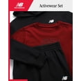 thumbnail image 2 of Conjunto de ropa deportiva New Balance para niños, 3 piezas, talla 10, negro/rojo, 2 of 7