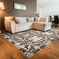 thumbnail image 2 of Linon Rugs Verginia Berber Rectangular Area Rug in Olive-1'10" x 2'10", 2 of 5