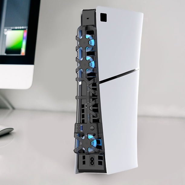 Ventilador de refrigeración útil, ventilador enfriador, consola de juegos, ventilador de refrigeración trasero para consola PS5 Slim Likrtyny Para estrenar