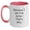White/Pink, variant on Funny Actor Gifts from Friends for Actor Graduation Unique Two Tone Coffee Mug - I Am The Actor, That's Why - 11oz Ceramic Microwave Dishwasher Safe