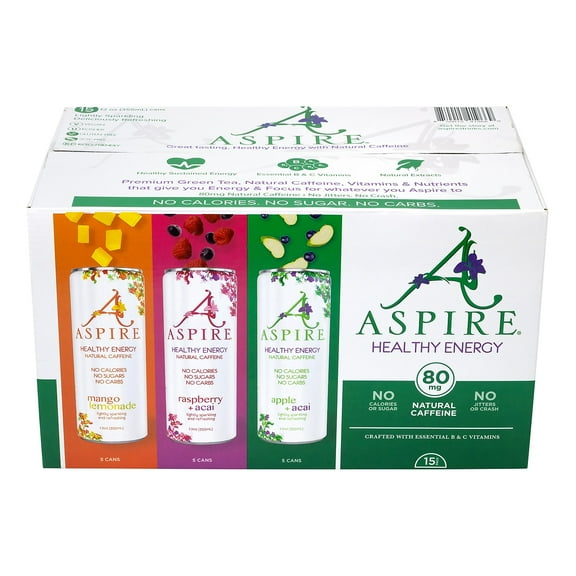 Aspire Variety Energy Drink 12 oz. 12/Box (220-01088)